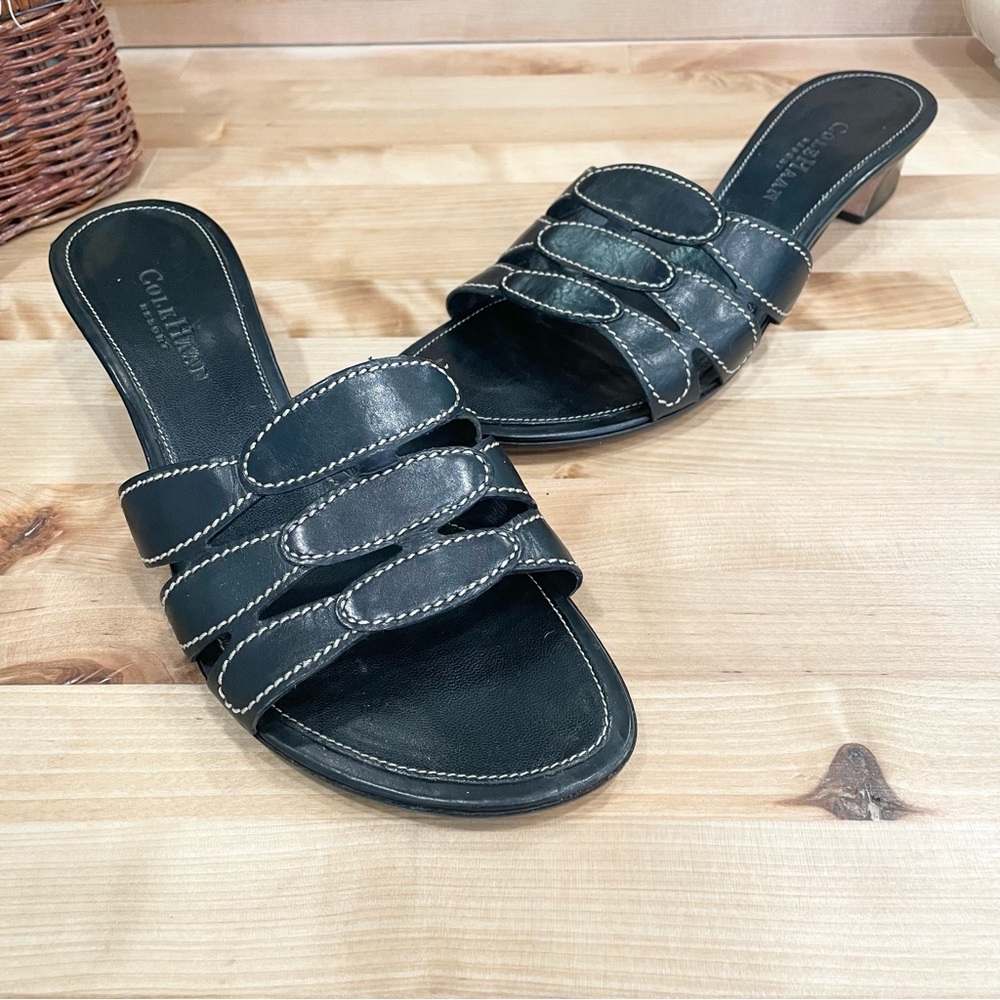 Vtg Y2K Cole Haan 7.5 Leather Sandals
